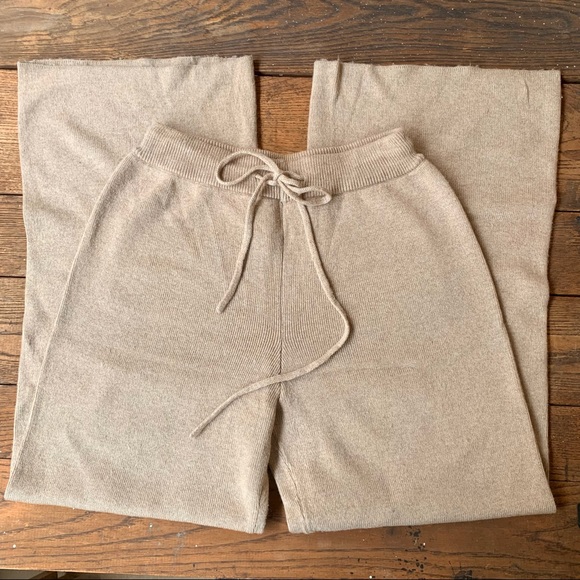 Genuine People Khaki Cashmere Drawstring Pants - Picture 15 of 16